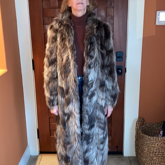 Vintage Raccoon Full Length Coat